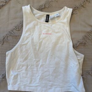 Blackpink White Tank Top from H&M